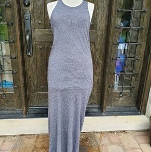 Monrow  gray cutout maxi dress sz small